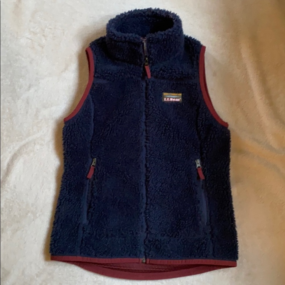 L.L. Bean Mountain Pile Fleece Vest XXS Reg